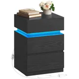 VASAGLE Nachtschrank SMARTIE 40 x 40 x 55 cm Schwarz