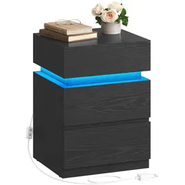 VASAGLE Nachtschrank SMARTIE 40 x 40 x 55 cm Schwarz