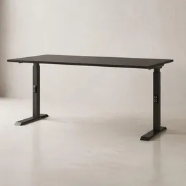 KADIMA DESIGN Schreibtisch höheneinstellbar "Stuttgart" 68-91cm Graphit 160x80cm, C-Fuß