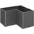 Belvedere Midi L100 102 x 102 x 61 cm dunkelgrau-metallic