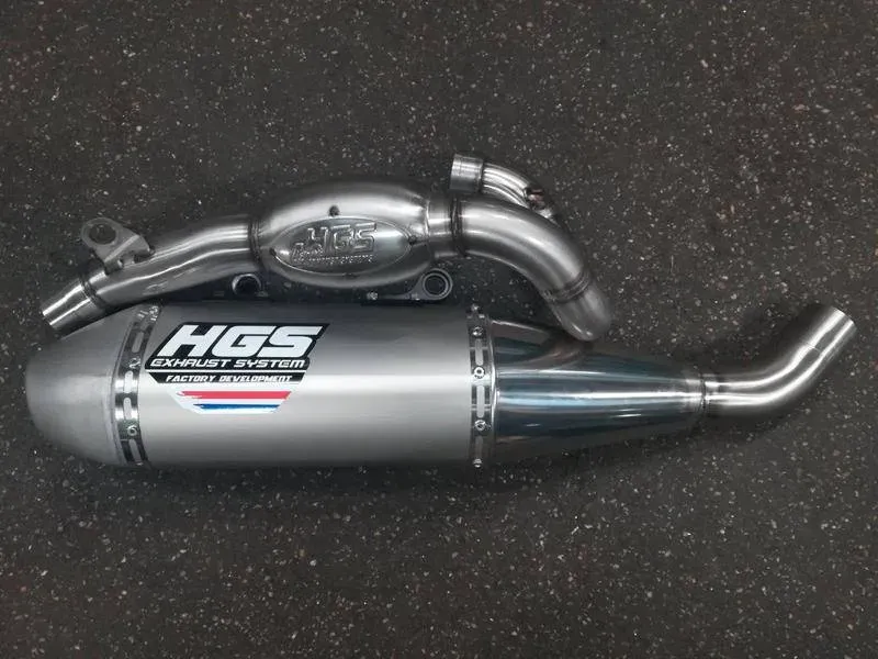 HGS Auspuffanlage für Kawasaki KX250 ab 2025  Steel Endkappe