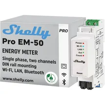 Shelly Pro EM 50A - 50 Stromzähler Bluetooth, Wi-Fi