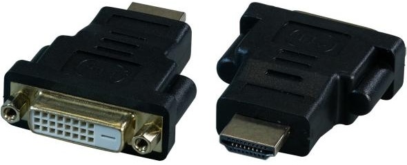 EFB Elektronik HDMI/DVI Adapter St/Bu HDMI-Stecker/DVI 24+1-Buchse Adapter für High Definition Multimedia Interface (0 m, DVI), Video Kabel