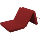 Gutekissen® Weichbodenmatte Gymnastikmatte Turnmatte Fitnessmatte Faltmatratze 3 EKO MAT (195x85x5, Rot)