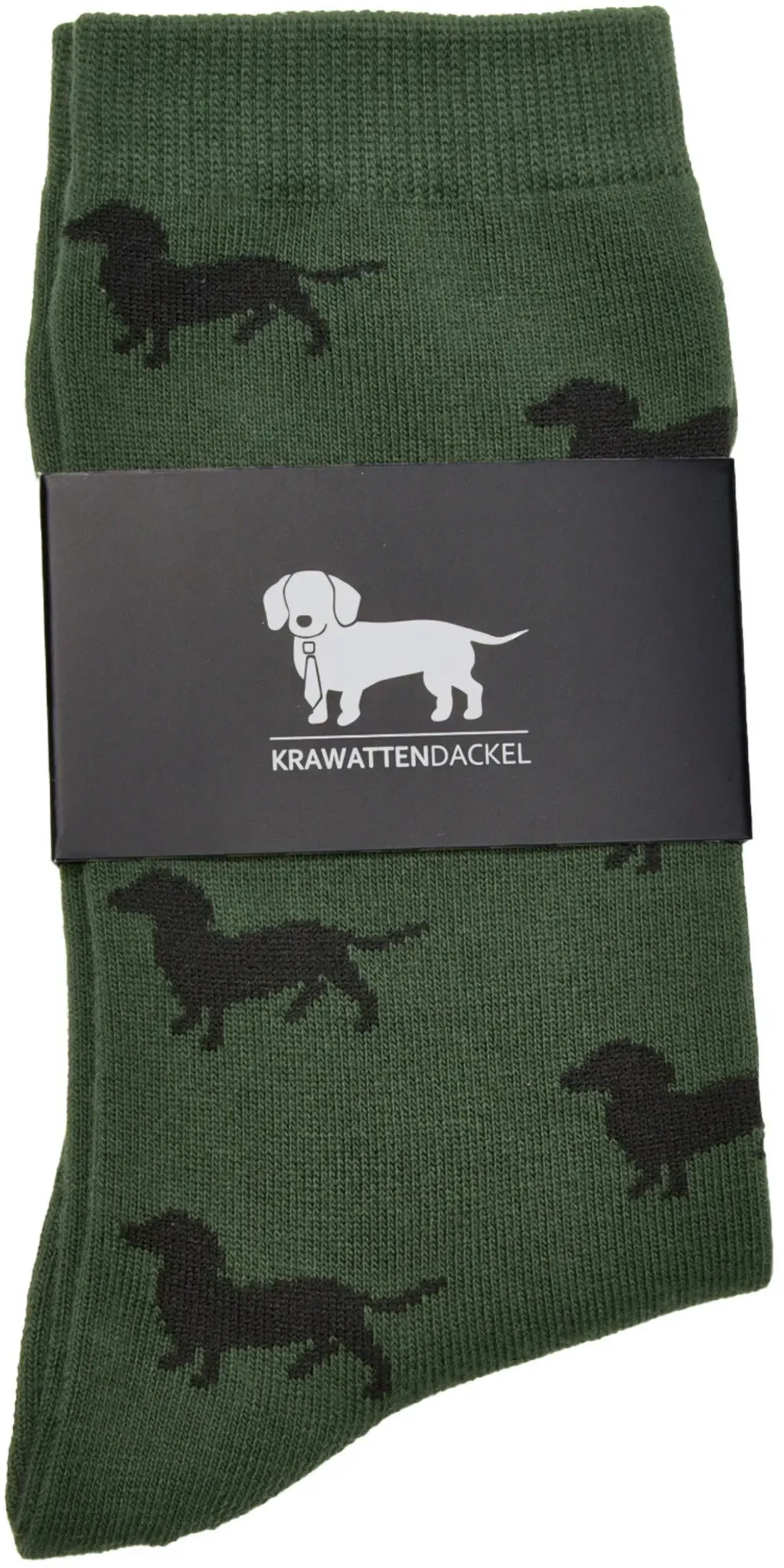 Krawattendackel Socken mit Dackel, rosa-blau, 41/46