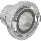 Wiltec Storz Kupplung B 75 mm Druckkupplung langer Stutzen Aluminium silber