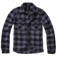 Brandit Textil Checkshirt Kids Black/Grey, 170/176
