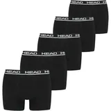Head Herren Boxershorts, Boxershort 5er Pack Schwarz L