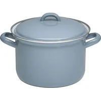 RIESS Fleischtopf mit Deckel 20cm,3.5L Emaille Grau