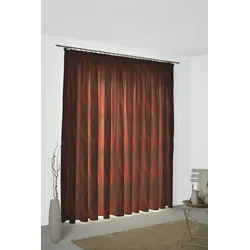 Vorhang WIRTH "Lupara" Gr. 1, rot, B:132cm H:145cm, Jacquard, Baumwolle, Polyester, Gardinen