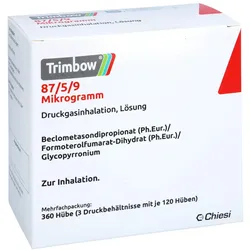 Trimbow 87 μg/5 μg/9 μg 120 Hub Druckgas 360 Sp