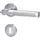 Alpertec BB-Rosettengarnitur Solid 6 Edelstahl Silber