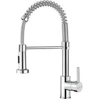 APPASO Wasserhahn Küche Hochdruck mit Brause 360° Drehbar Edelstahl Chrom