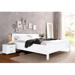 Bett PRIESS "Husum Schlafzimmer Jugendzimmer Rahmenbett", weiß, B:190cm H:85cm L:208cm, Betten, Bettgestell Jugendbett, mit Komforthöhe verschiedene Ausführungen hochwertige Premium Qualität