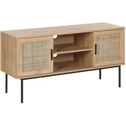 TV-Möbel PASCO Rattan Hellbraun