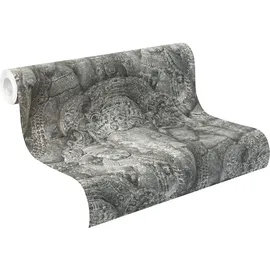 Rasch Textil Rasch Vinyltapete 525502 Crispy Paper elefant grau 10,05 x 0,53 m