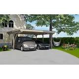 Weka Doppelcarport 616 A mit Rundbogen