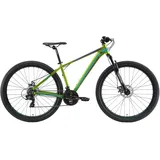 Bikestar Hardtail Aluminium MTB 29 Zoll (73,66cm), grün für Damen und Herren, Kettenschaltung, 89054335-43