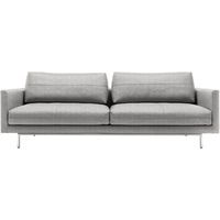 Creation BY ROLF BENZ 3,5-Sitzer »CR.414, Designsofa, edles Sofa, Loungesofa, Ledersofa, klares Design«, aus Leder oder Chenille, erstklassiger Sitzkomfort, legere Polsterung grau