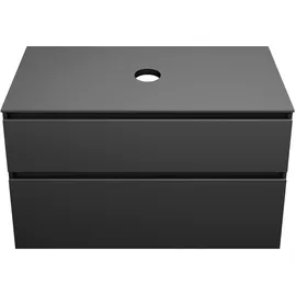 Burgbad Lin20 Waschtischunterschrank 100 x 48,7 x 66,1 cm Dunkelgrau Matt