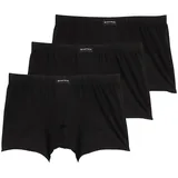 Tom Tailor Herren Kurze Boxershorts im 3er-Pack, schwarz, Uni, Gr. M/5