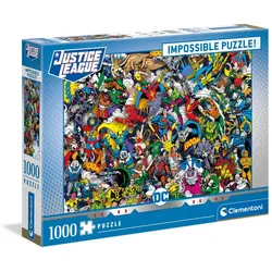 Clementoni 39599 - 1000 Teile Impossible Puzzle - DC Comics, Justice League