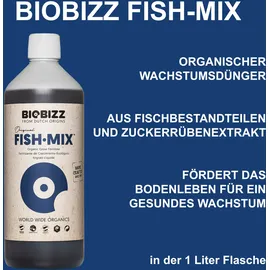 BioBizz Biologischer Flüssigdünger Fish-Mix 1 l