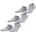 3-Pack Grau 44-45