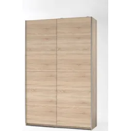 Pol-Power Schwebetürenschrank Fast 125 x 195 x 38 cm Eiche