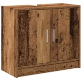 vidaXL Waschbecken-Schränke Altes Holz 63x29x55 cm,