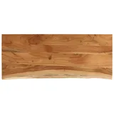 vidaXL Tischplatte 110x40x2,5cm Rechteckig Massivholz Akazie Baumkante