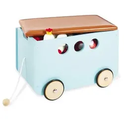Pinolino Spielzeugkiste mit Rollen, Jim, mint