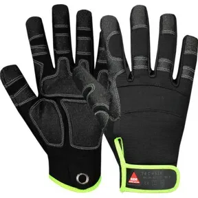 Hase Montagehandschuhe Technik, 5 Finger Größe 8, Velcro