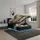 [en.casa] LED Polsterbett Tröstiar 160x200cm Schwarz [en.casa]