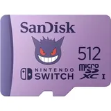 SanDisk Nintendo Switch R100/W90 microSDXC 512GB, UHS-I U3, Class 10