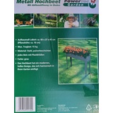 Powertec Garden Metall-Hochbeet, ca. 60 x 27 x 45 cm - Grau
