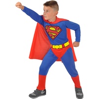 Ciao Kinder und Jugendliche Superman Kinderkostüm Original Dc Comics (Größe 5-7 Jahre) Kost me, Blau Rot, 5-7 Jahre 110 cm von den Schultern bis zum Boden EU