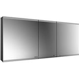 Emco Asis Evo Aufputz-Lichtspiegelschrank 939713308 1600 x 700 mm, 3-türig, schwarz, mit lightsystem, ohne Spiegelheizung