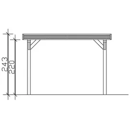 SKANHOLZ Spessart, 355 x 604 cm, mit Rhombus-Blende