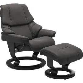 Stressless "Reno", mit Classic Base, Größe S, M & L, Gestell Schwarz grau 75 cm x 106 cm x 75 cm
