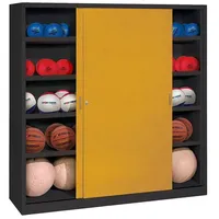C+P Ballschrank mit Vollblech-Schiebetüren (Typ 4), HxBxT: 195x120x40 cm,