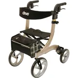 DRIVE Rollator Nitro M Leichtgewicht gepolsterter Sitz champagner