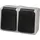 McPower Doppel-Steckdose 2-fach Grau