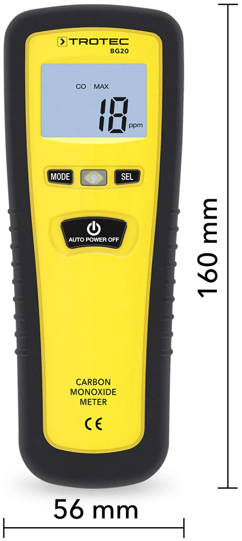 Trotec Koolmonoxide-meter BG20