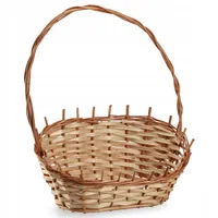 Kadax Geschenkkorb, Weidenkorb, Henkelkorb, Natürlich, Mittel