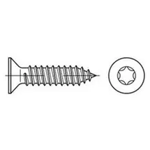 Industrial Quality Supplies DIN 7982/ISO 14586 Senkkopf-Blechschraube A 4 5,5 x 19 -C -T25