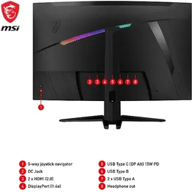 MSI MAG 325CQRXFDE Gaming-Monitor