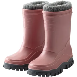 Sterntaler Gummistiefel uni gefüttert - Mädchen Kinder Regenstiefel mit herausnehmbarem Innenschuh - warme, wasserdichte Kinderstiefel - Matsch- und Regenschuhe, perlrosa, Größe 25