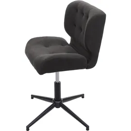 Mendler Drehstuhl HWC-H42 Stoff/Textil dunkelgrau