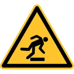 Eichner Warnschild Stolpergefahr 10 cm Alu